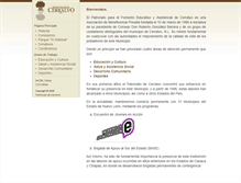 Tablet Screenshot of patronatodecerralvo.org